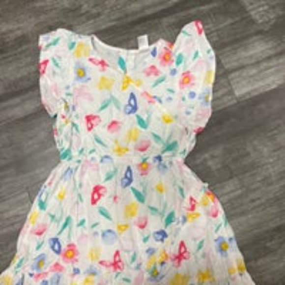 Carters butterfly print flutter sleeve dress - Picture 4 of 4